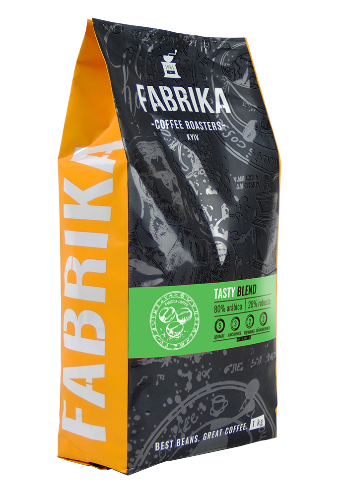 Кава в зернах FABRIKA Tasty 1 кг