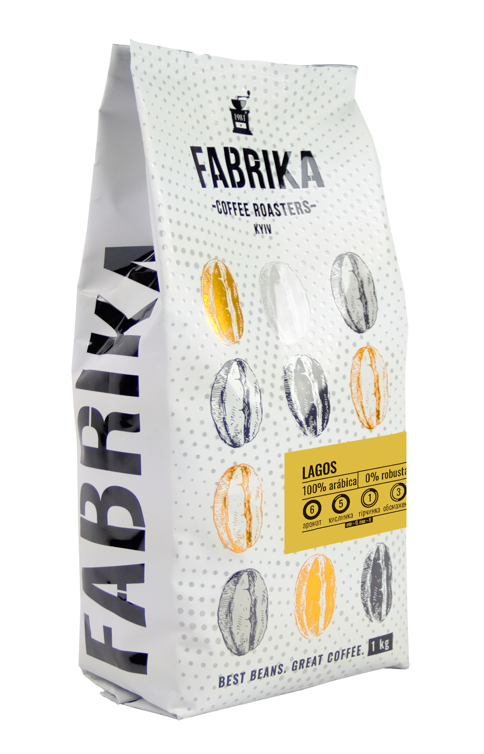 Кава в зернах FABRIKA Lagos 1 кг